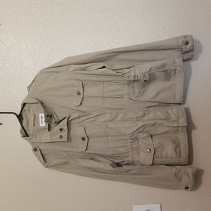 St. John's Bay Beige Khaki Jacket Sz XL